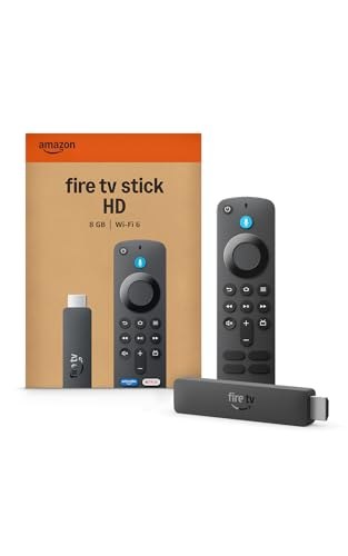 Amazon Fire TV Stick HD , Controle Remoto por Voz com Alexa, alimentado pela TV, com configuração simples e Acesso Antecipado à Alexa+