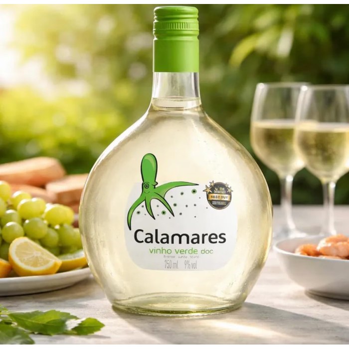 Calamares Vinho Verde Português Branco 750ml