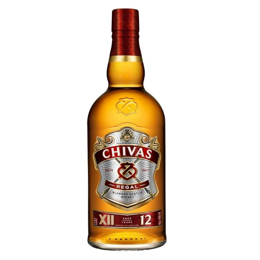 Whisky Chivas Regal 12 anos Blended Escocês - 1 litro