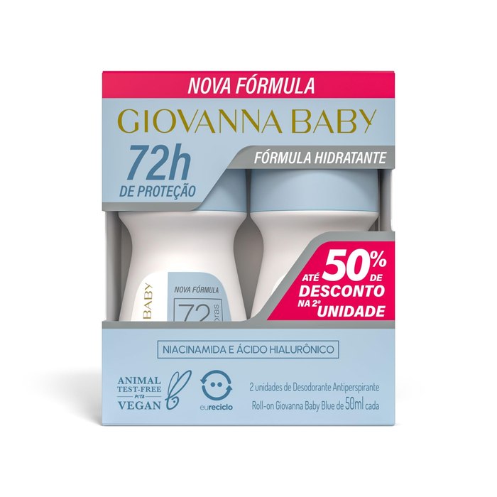 Kit Giovanna Baby Desodorante Roll On Fem C/2 50ml
