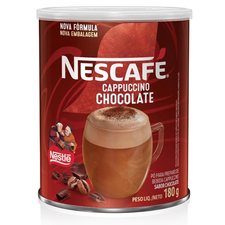 Café Solúvel Nescafé Cappuccino Dois Frades Lata 180g