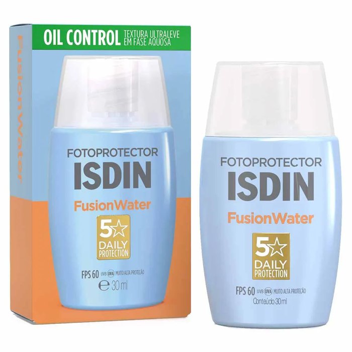 Protetor Solar Facial ISDIN Fusion Water 5 Stars 30ml