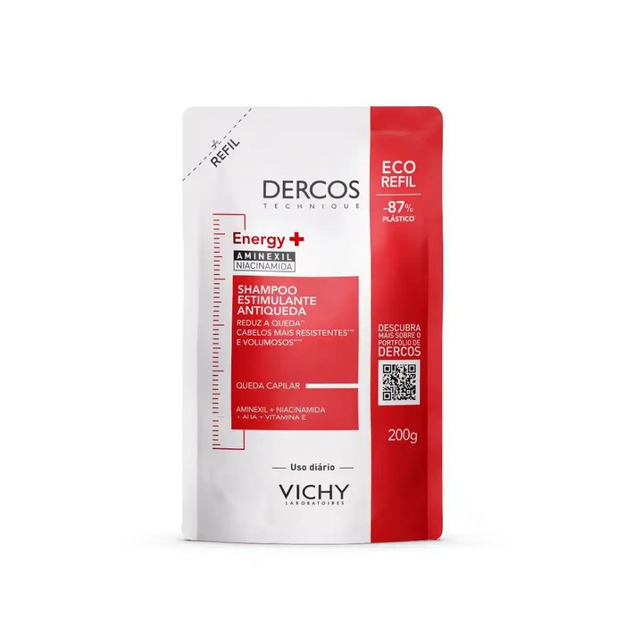 Refil Shampoo Antiqueda Estimulante Vichy Dercos Energy+ 200g