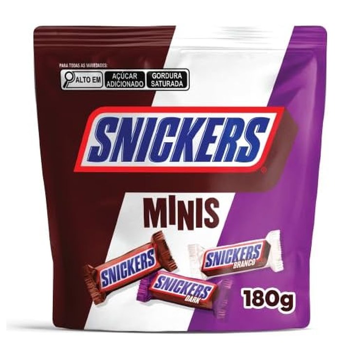 Chocolate Snickers Variedades Minis 180g