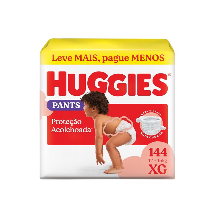 Fralda Pants Descartável Huggies Proteção Acolchoada