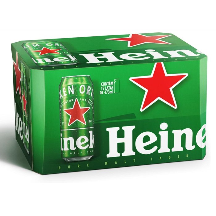 Heineken Cerveja Lata 473ml Pack 12 Unidades