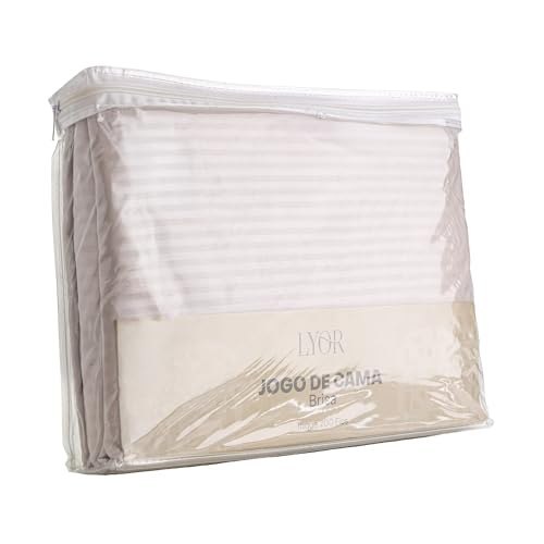 LYOR Jogo de Cama Casal Brisa Toque 200 Fios Microfibra Rosa