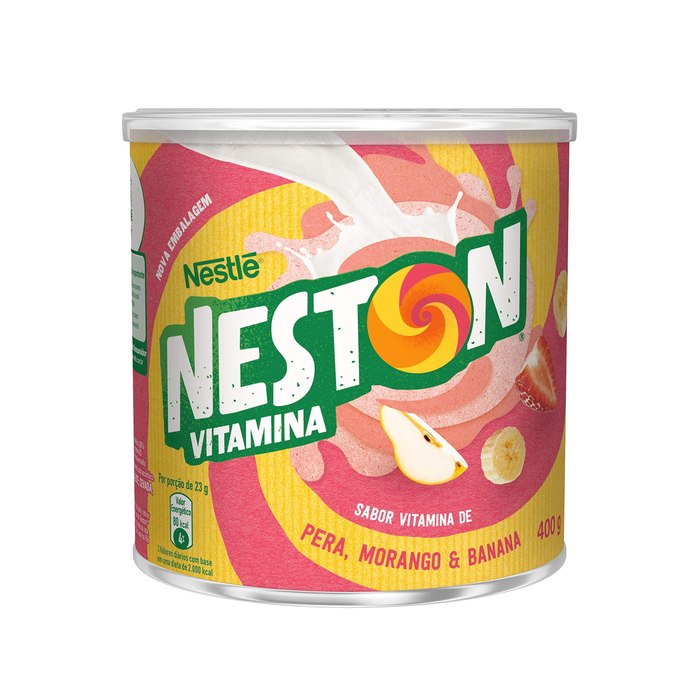 Cereal Infantil Neston Vitamina Morango Pêra e Banana 400G