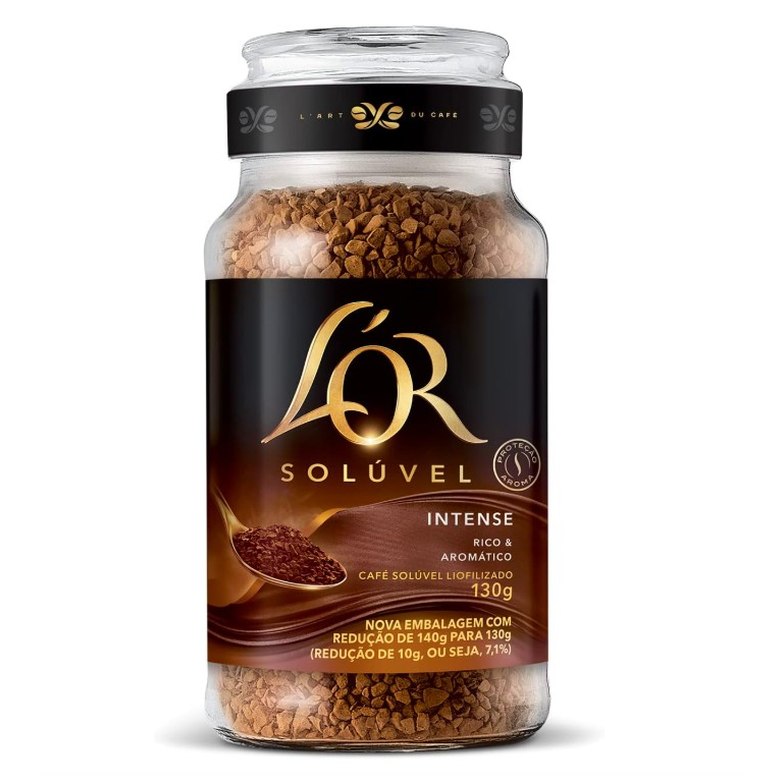 L'OR Café Solúvel Intense Pote De Vidro 130G