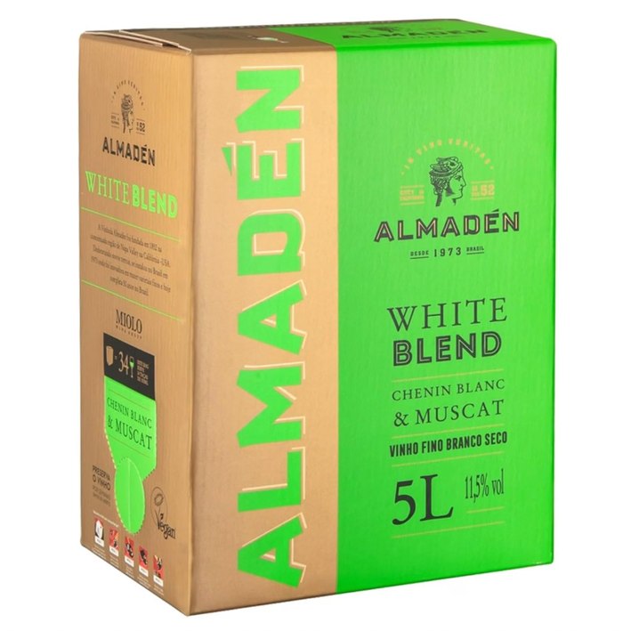 VINHO ALMADEN BRANCO SECO WHITE BLEND CHENIN BLANC/MUSCAT 5 LITROS