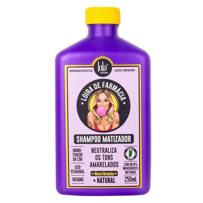 Shampoo Matizador Lola Cosmetics Loira de Farmácia 250ml