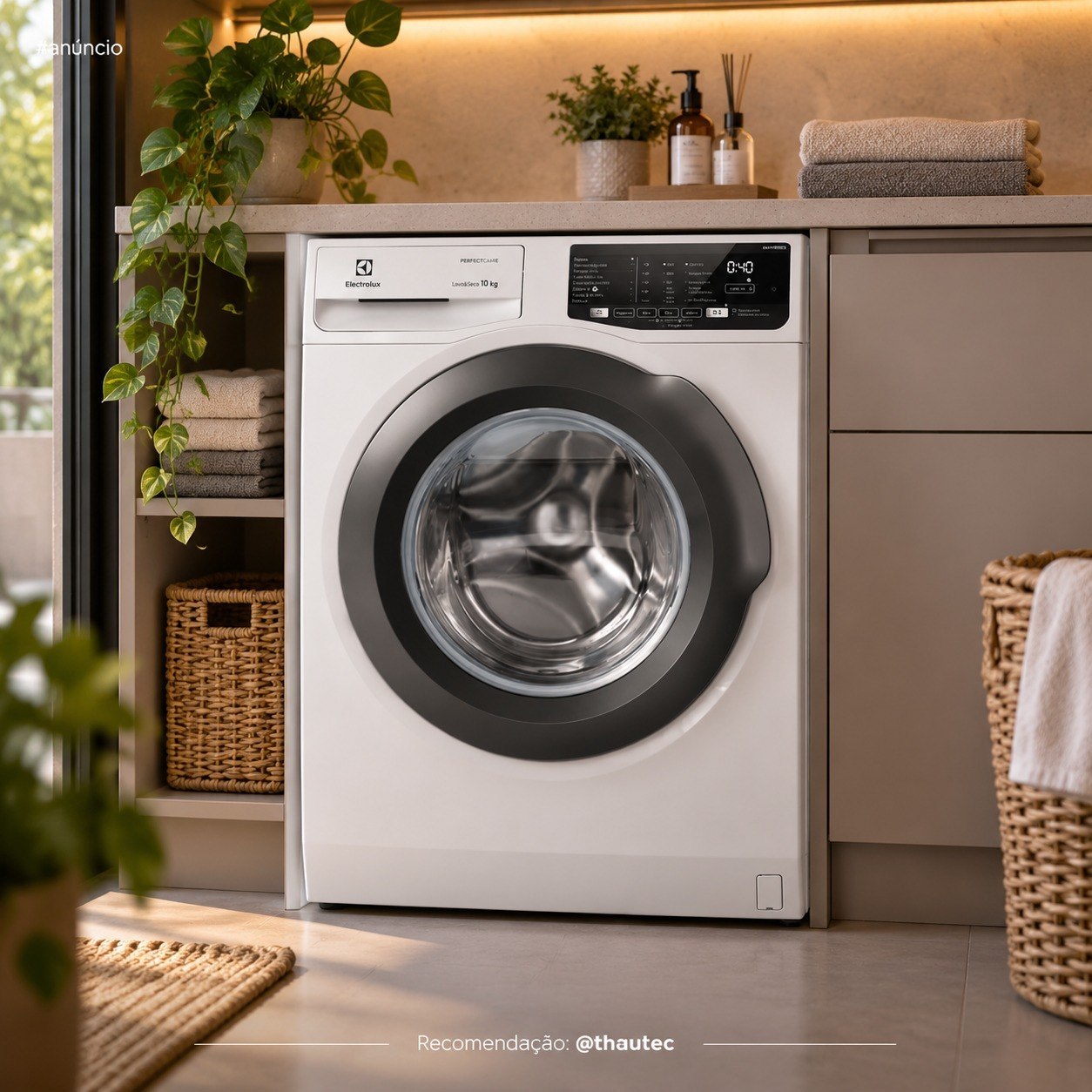 Máquina de Lavar Frontal Electrolux 11kg Inverter Premium Care com Água Quente/Vapor 220v (LFE11)