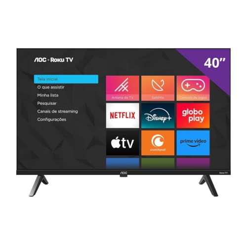 Smart TV 40" AOC Roku TV DLED Full HD 40S5045/78G - Bivolt