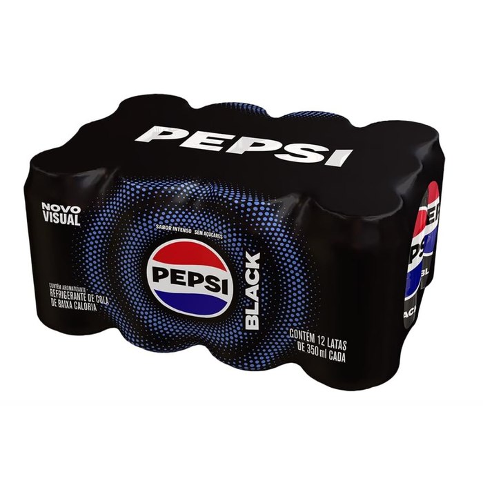Refrigerante Pepsi Zero BLACK, Lata 350Ml Pack (12 Unidades)