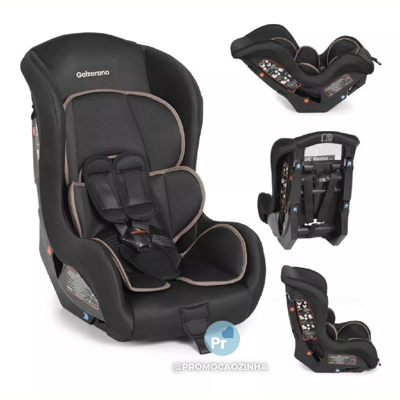Cadeira Maximus 0 a 25kg, Preto - Galzerano