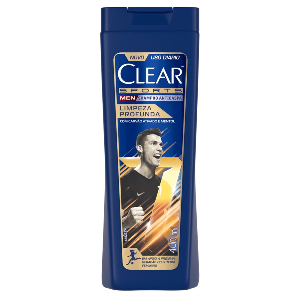 Clear Sports Men - Shampoo Anticaspa Limpeza Profunda 400ml