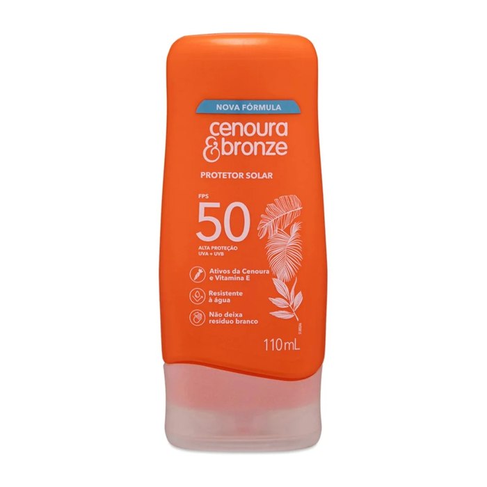 Protetor Solar FPS 50 Cenoura & Bronze 110ml