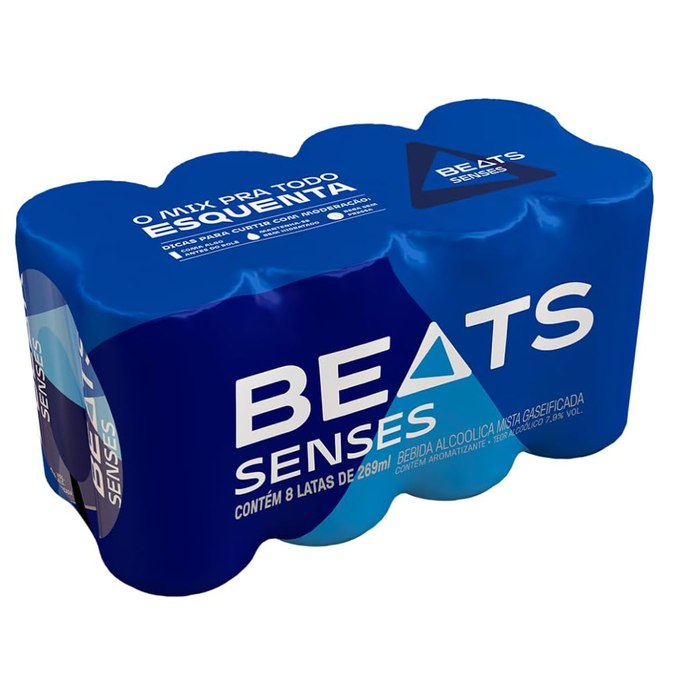Pack de Drink Pronto Beats Senses 269ml Lata 8 Unidades