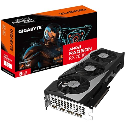 Placa de Video Gigabyte RX 7600 Gaming OC, 8gb, GDDR6 - GV-R76GAMING-OC-8GD