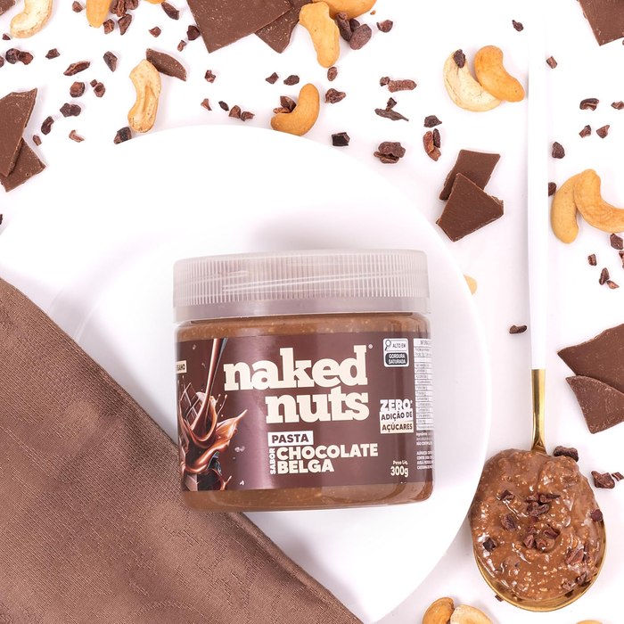 Pasta de Castanha de Caju com Chocolate Belga Crocante Naked Nuts 150G
