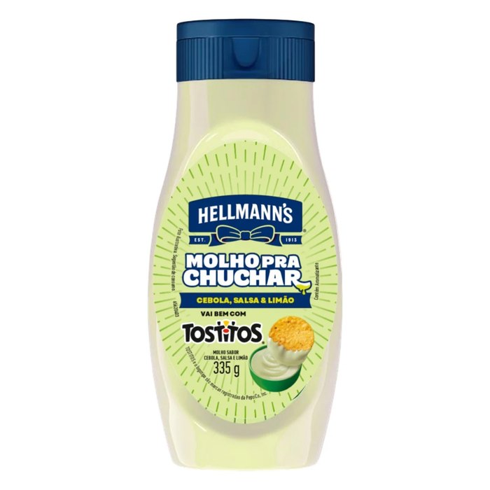 Molho pra Chuchar Hellmann’s sabor Cebola, Salsa e Limão 335g
