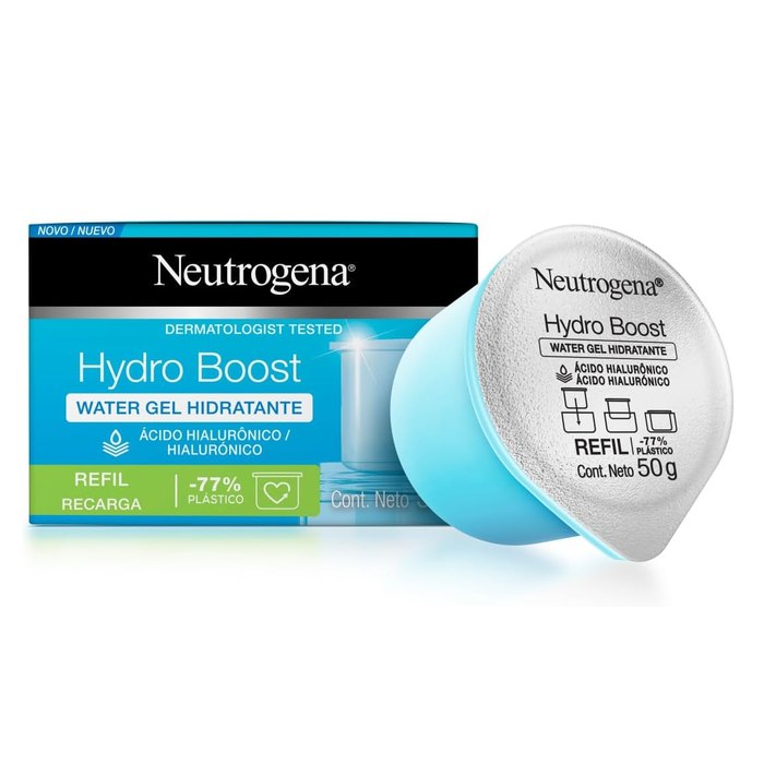 [3 UNIDADES] Hidratante Facial Neutrogena Hydro Boost Water Gel, Refil, 50g