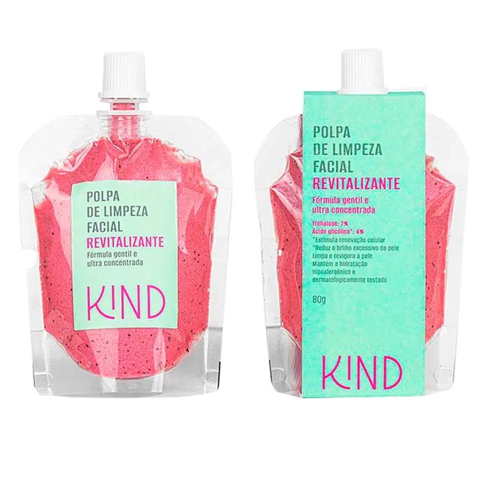 Polpa de Limpeza Facial Revitalizante Kind Beauty 80g