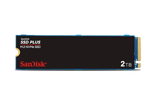 Oferta: SSD Sandisk Plus - 2TB, NVMe, M.2 2280, Leitura até 3200MB/s, Gravação até 3000MB/s