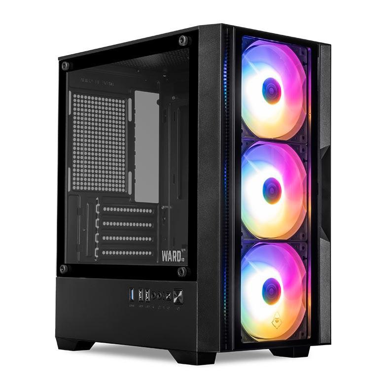 Gabinete Gamer Mancer Ward V3, Lateral De Vidro, Com 3 Fans