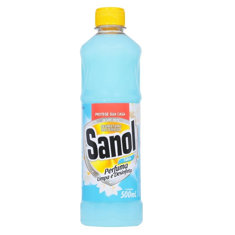 Desinfetante Líquido para uso Geral Talco Sanol 500ml Azul