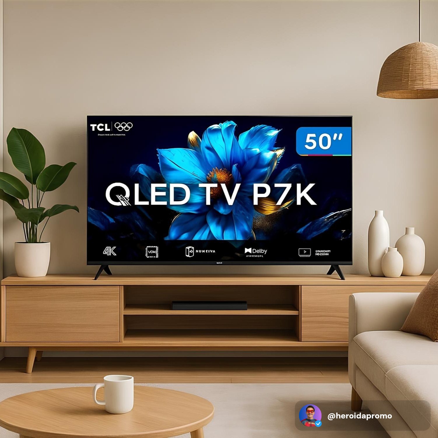 Smart Tv 50 4K Qled Uhd 60Hz Tcl