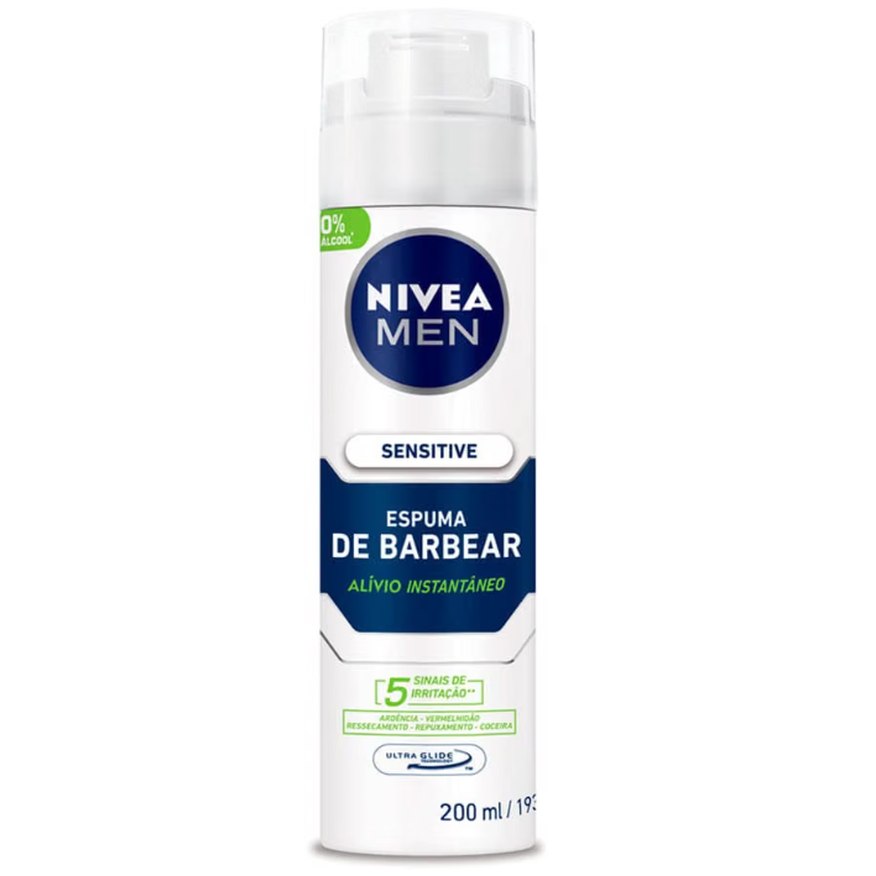 NIVEA MEN Espuma de Barbear Sensitive 200ml