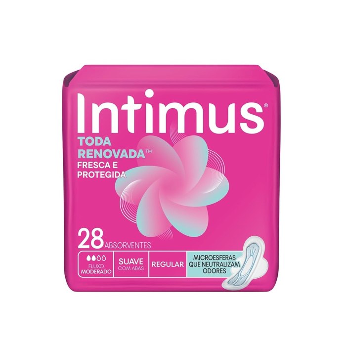 Absorvente Externo Intimus Antibac Com abas 28 Unidades