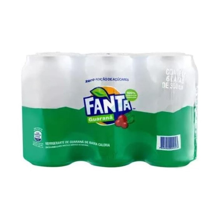 Pack de Fanta Guaraná Zero 350ml 6 unidades