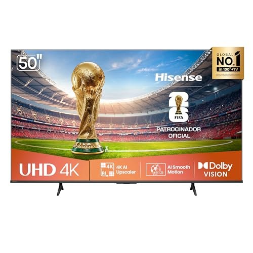Smart TV Hisense 50" 4K UHD - 50A6NV