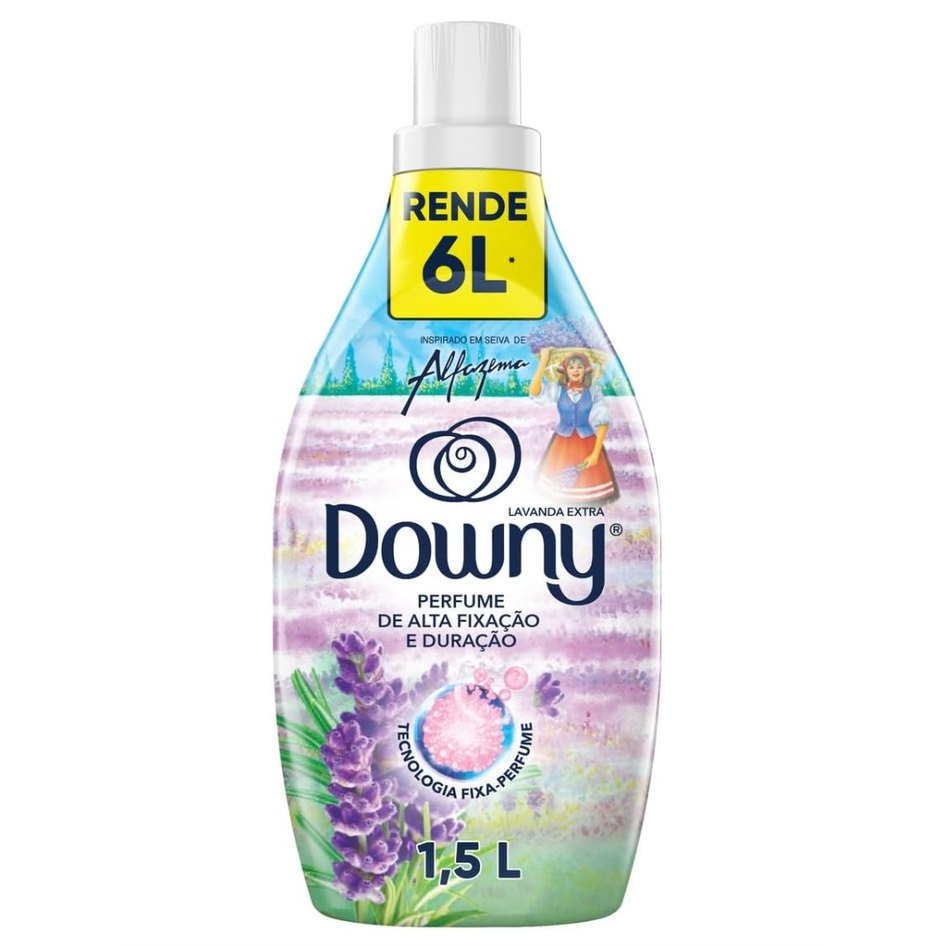 Amaciante de Roupa Concentrado Downy, Seiva de Alfazema, 1,5L