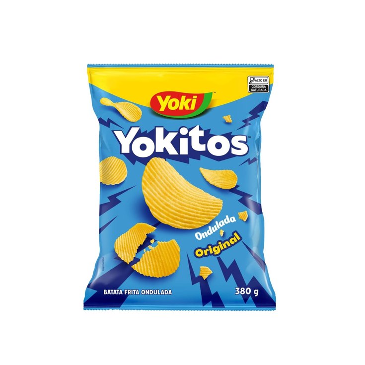 Batata Frita Ondulada com Sal Yoki Yokitos Pacote 380g