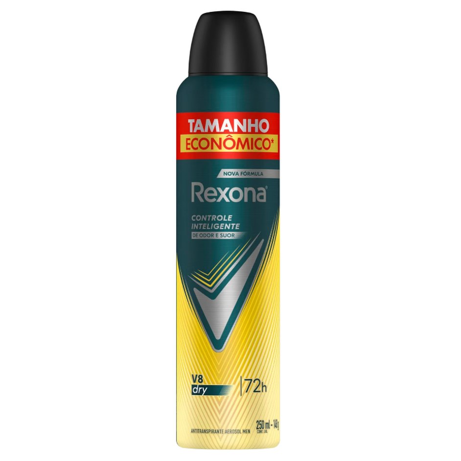 Rexona Antitranspirante Masculino Aerossol V8 250 ML