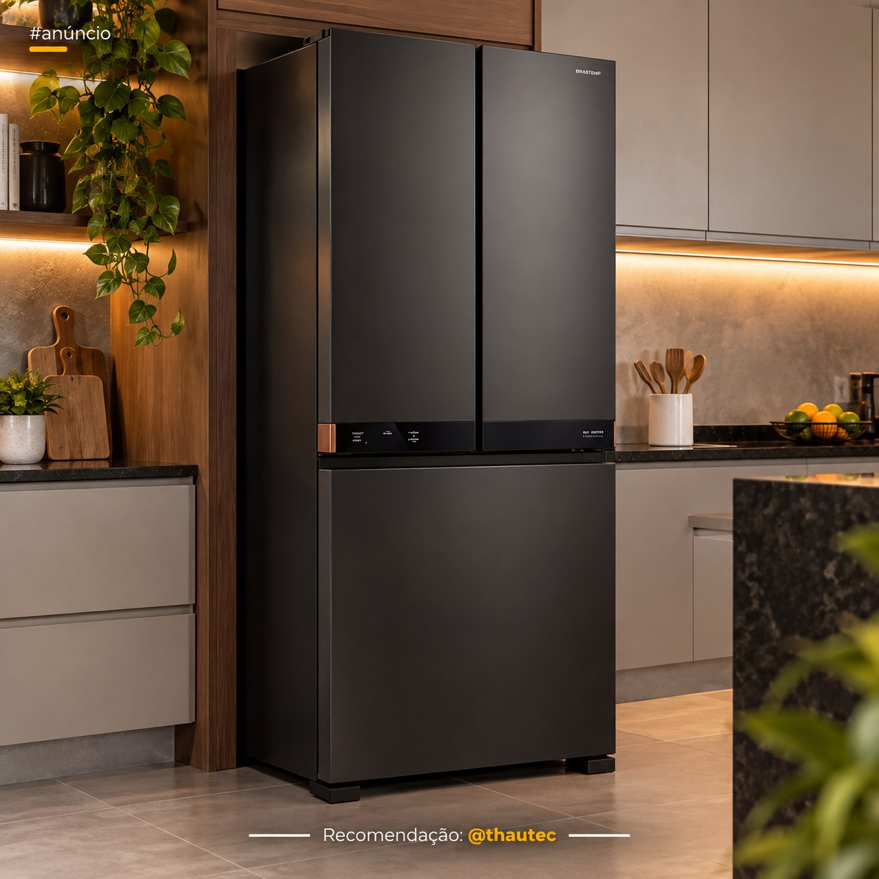 Geladeira Inteligente B= Smart Brastemp 630L Inverter French Door Bivolt (BRO88AE)