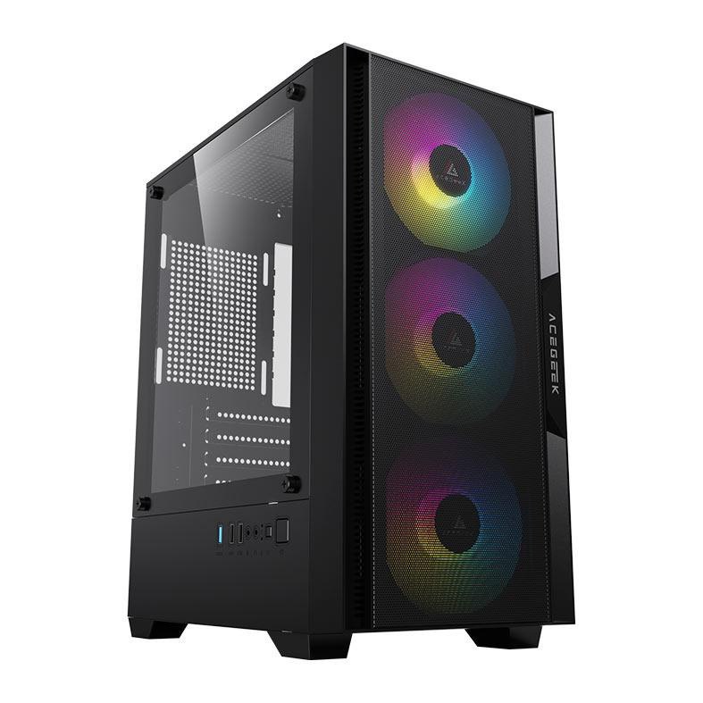 Gabinete Gamer Acegeek Stratus Mesh Mid-Tower