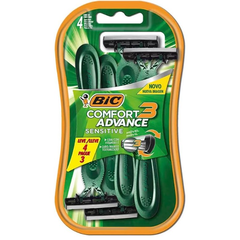 BIC Aparelho De Barbear Pele Sensível 4un