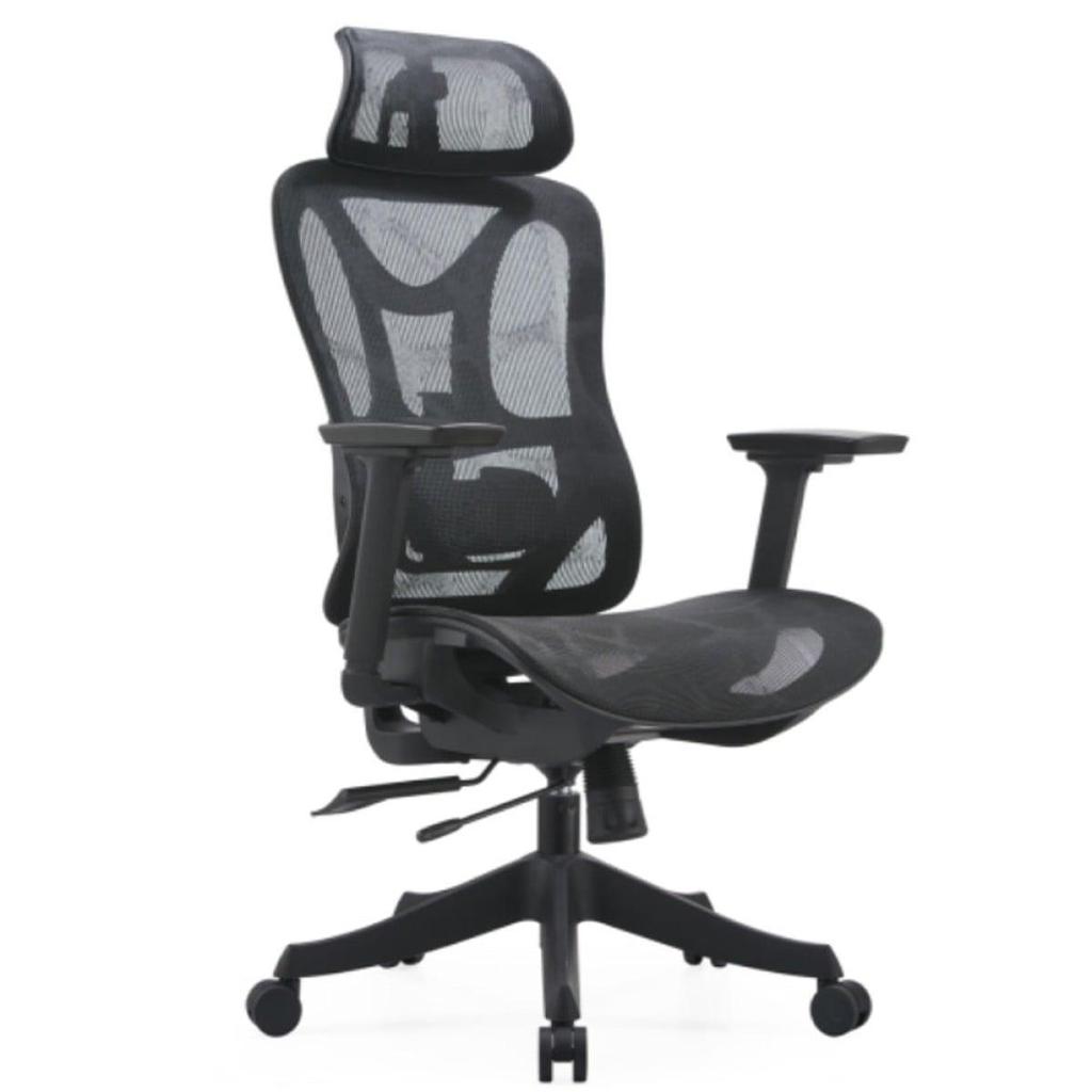 Cadeira de Escritório Rise Mode Office 20, Mesh, 3D, Ajustável, Preta, RM-CO-20-BK