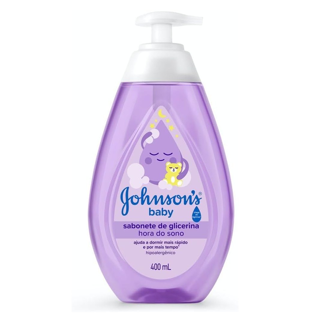 [3 UNIDADES] Sabonete Líquido Johnson's Baby Hora do Sono, Lavanda, 400ml
