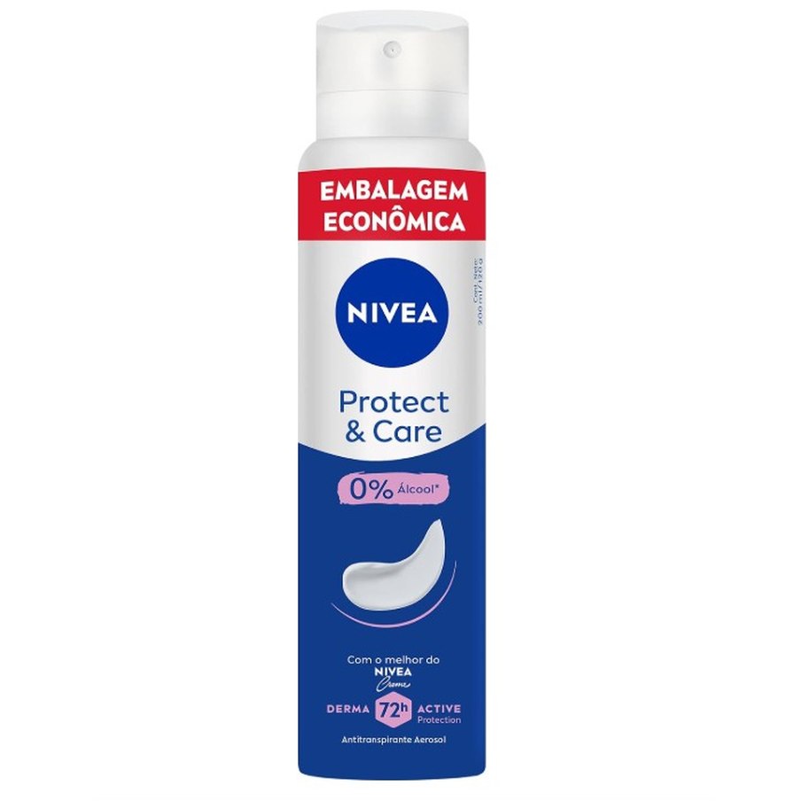 NIVEA Desodorante Antitranspirante Aerossol Protect & Care 200ml