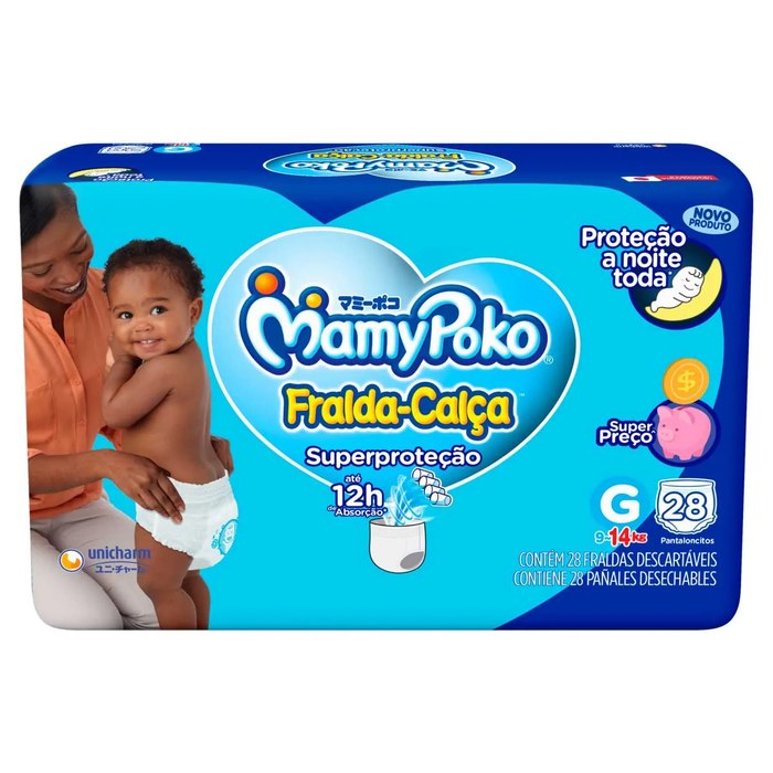 Fralda-Calça MamyPoko Superproteção G 28 Unidades