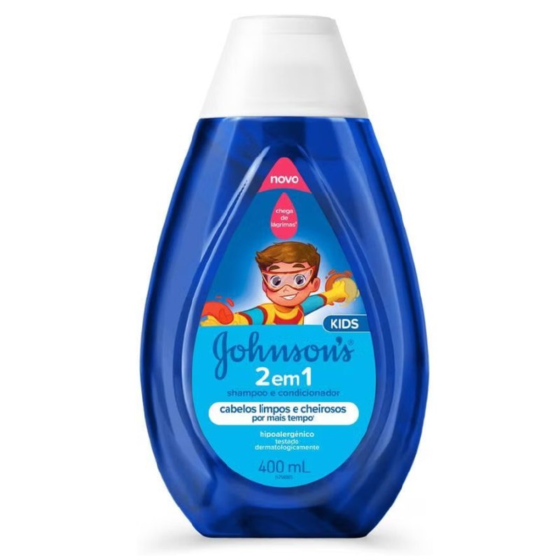 Johnson's Shampoo e Condicionador Infantil 2 em 1, 400ml