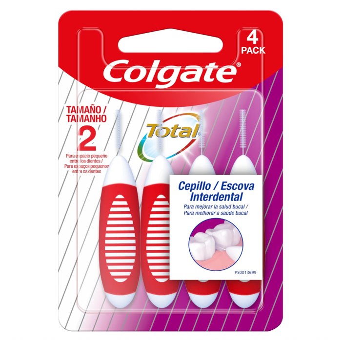 Colgate Interdental Limpeza Profunda Escova Dental, 4 Unidades