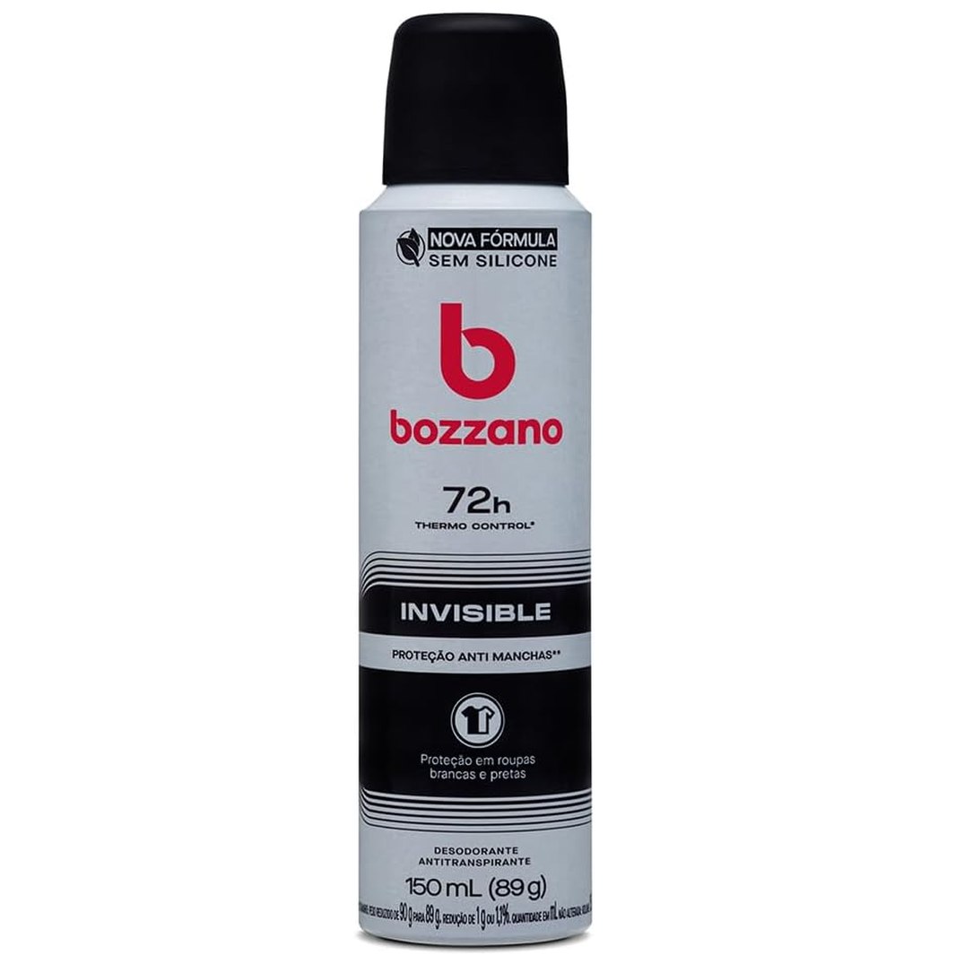 [6 UNIDADES] Desodorante Bozzano Aerossol Antitranspirante Invisible 150ml