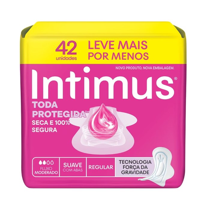 Absorvente Intimus Toda Protegida Dia Suave Com abas - 42 un