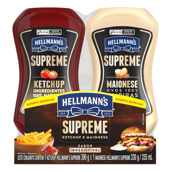 Hellmann's Supreme Kit Ketchup 390g + Maionese 330g